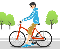 當您跨上單車座墊，把腳放至踏板時，下方的腳的膝蓋微曲為最佳高度。尚不習慣的話，再稍微放低也無妨。