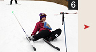 6.啊！跌倒了！不過沒關係，滑雪就是越跌會越厲害？！跌倒並不是件丟臉的事情。