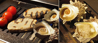 魚貝類的濱燒料理